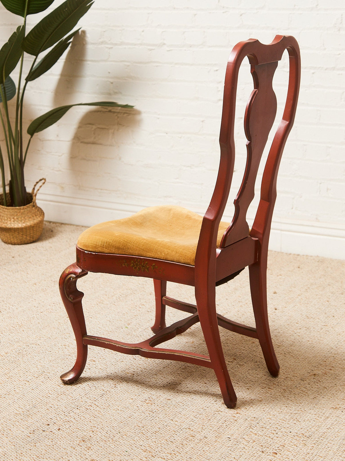Louis XV Style Chinoiserie Writing Desk by Baker with Matching Chair