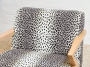 Zephyr Lounge Chair in Cheetah Upholstery