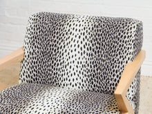 Zephyr Lounge Chair in Cheetah Upholstery