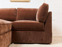 Diana Modular Loveseat and Ottoman in Amici Tobacco