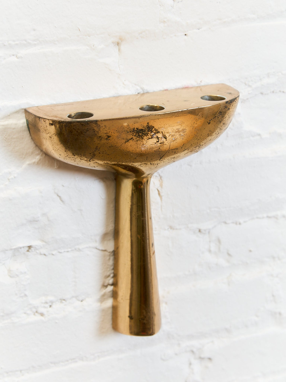 Vintage 1950s Modern Brass Candleholder by Ben Seibel Jenfred-Ware SUPER RARE!