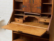 Rare Antique Arts and Crafts Style Oak Secretary Bookcase