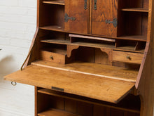 Rare Antique Arts and Crafts Style Oak Secretary Bookcase
