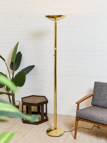 Brass Torchiere Lamp