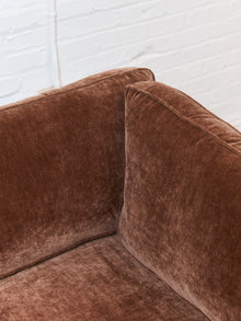 Diana Modular Loveseat and Ottoman in Amici Tobacco
