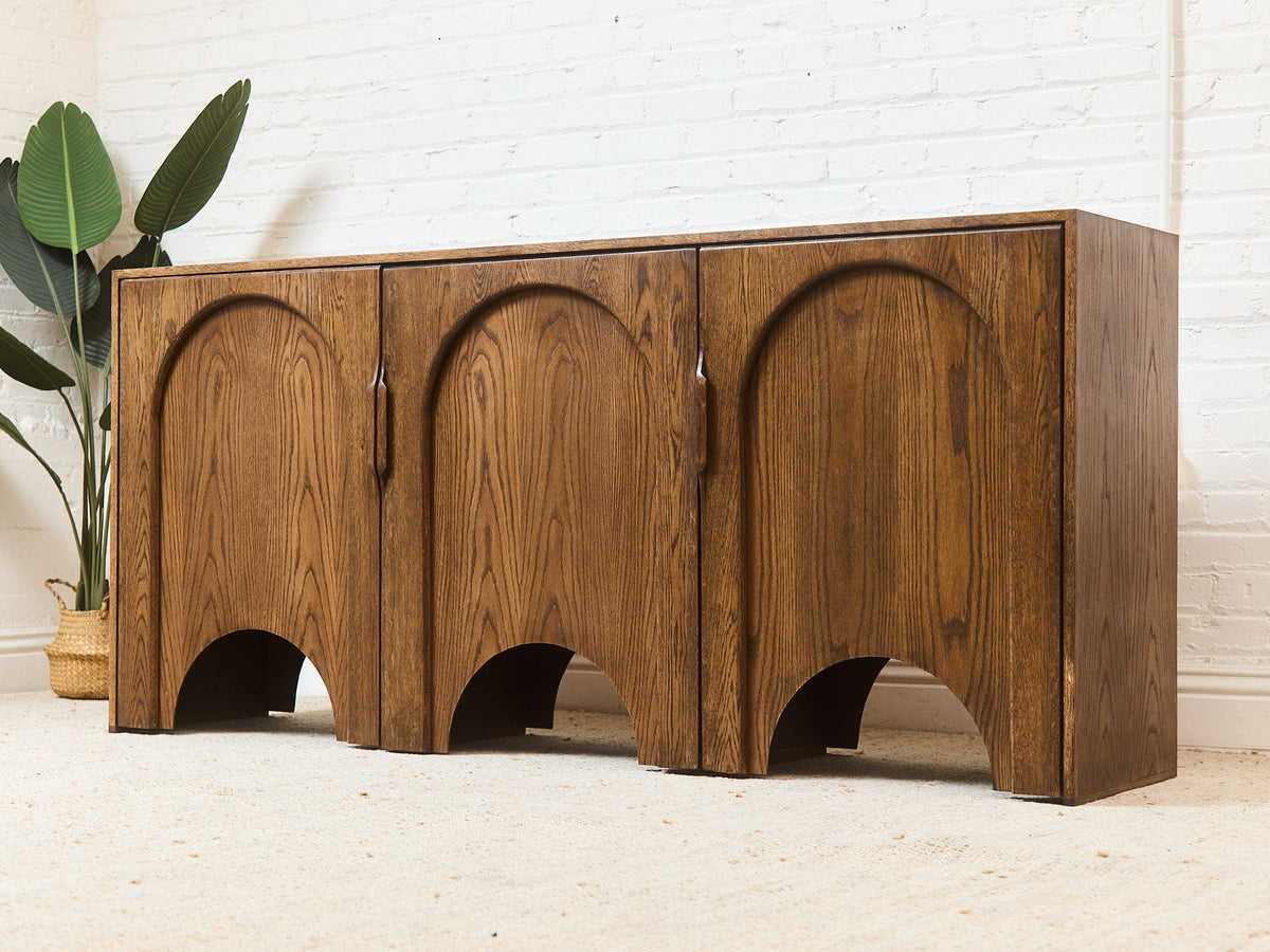Castilian Sideboard in Oak Three Doors