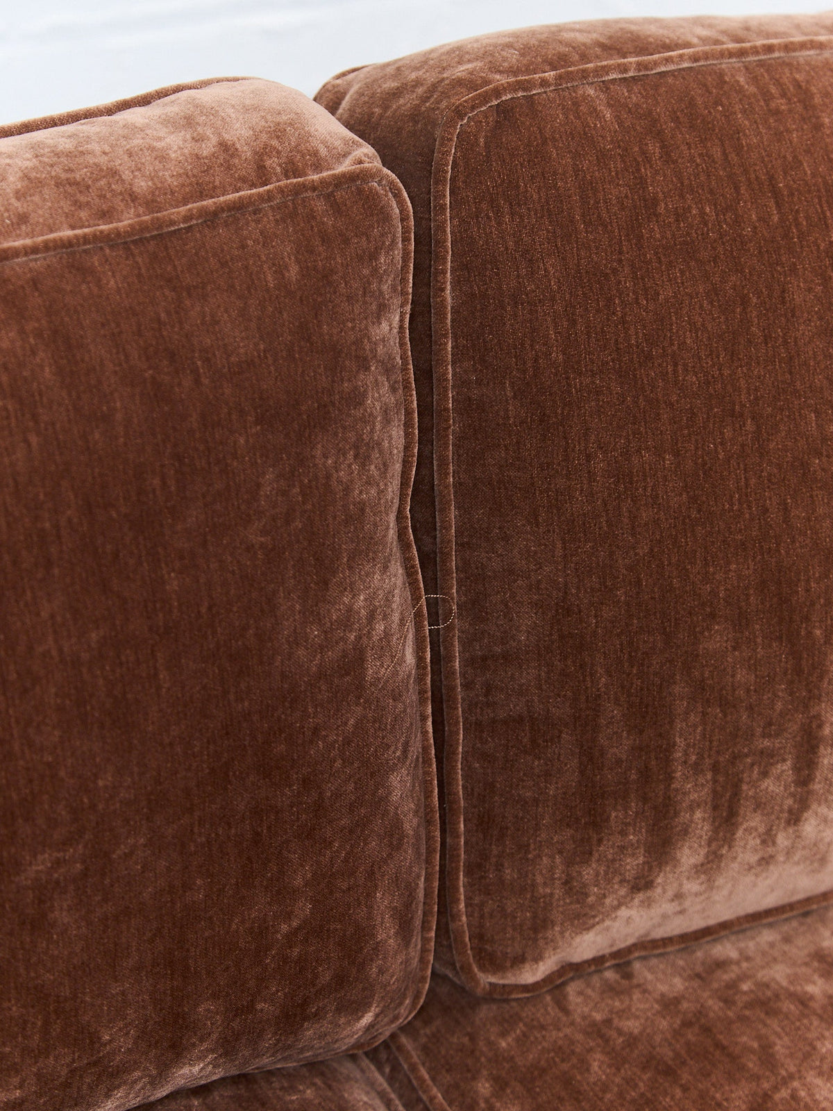 Diana Modular Loveseat and Ottoman in Amici Tobacco