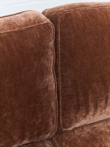 Diana Modular Loveseat and Ottoman in Amici Tobacco