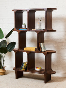 Sunbeam Exclusive Solid Walnut Atomic Shelf