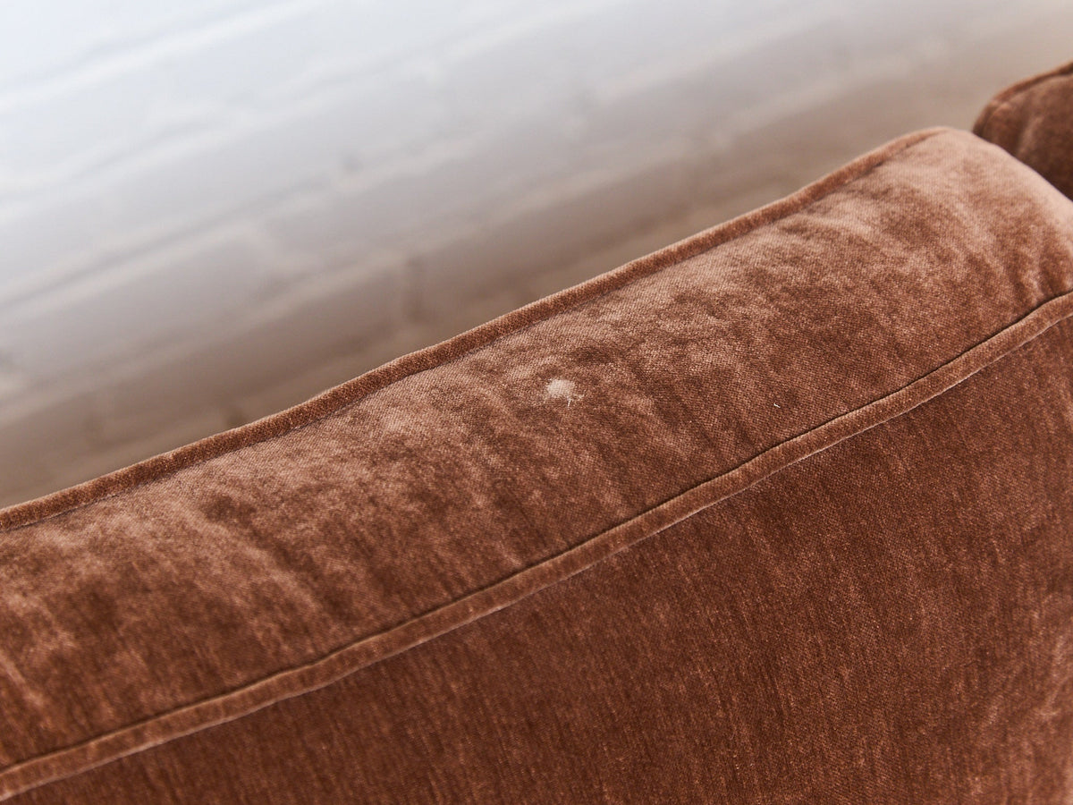 Diana Modular Loveseat and Ottoman in Amici Tobacco