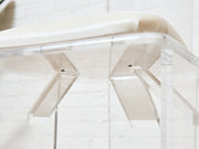 1970s Pair MCM Lucite Bar Chairs / Stools by Hill Manufacturing Co.
