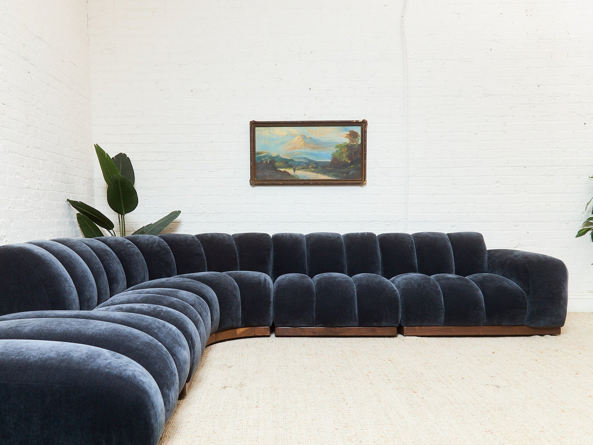 Margot Sectional Sofa in Amici Smoke