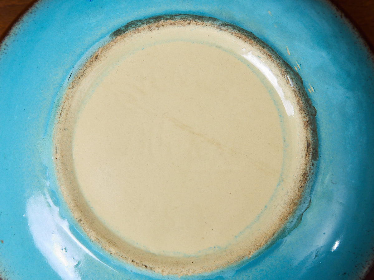 Vintage Robins Egg Blue Chips and Dip Bowl