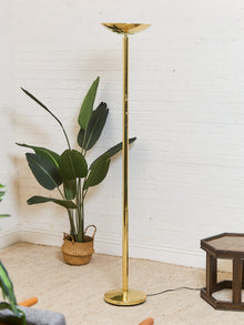 Brass Torchiere Lamp