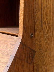 Rare Antique Arts and Crafts Style Oak Secretary Bookcase