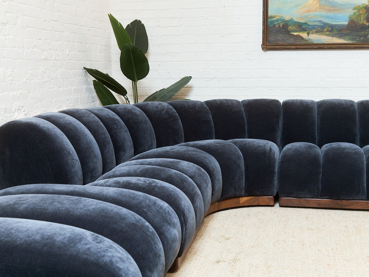 Margot Sectional Sofa in Amici Smoke