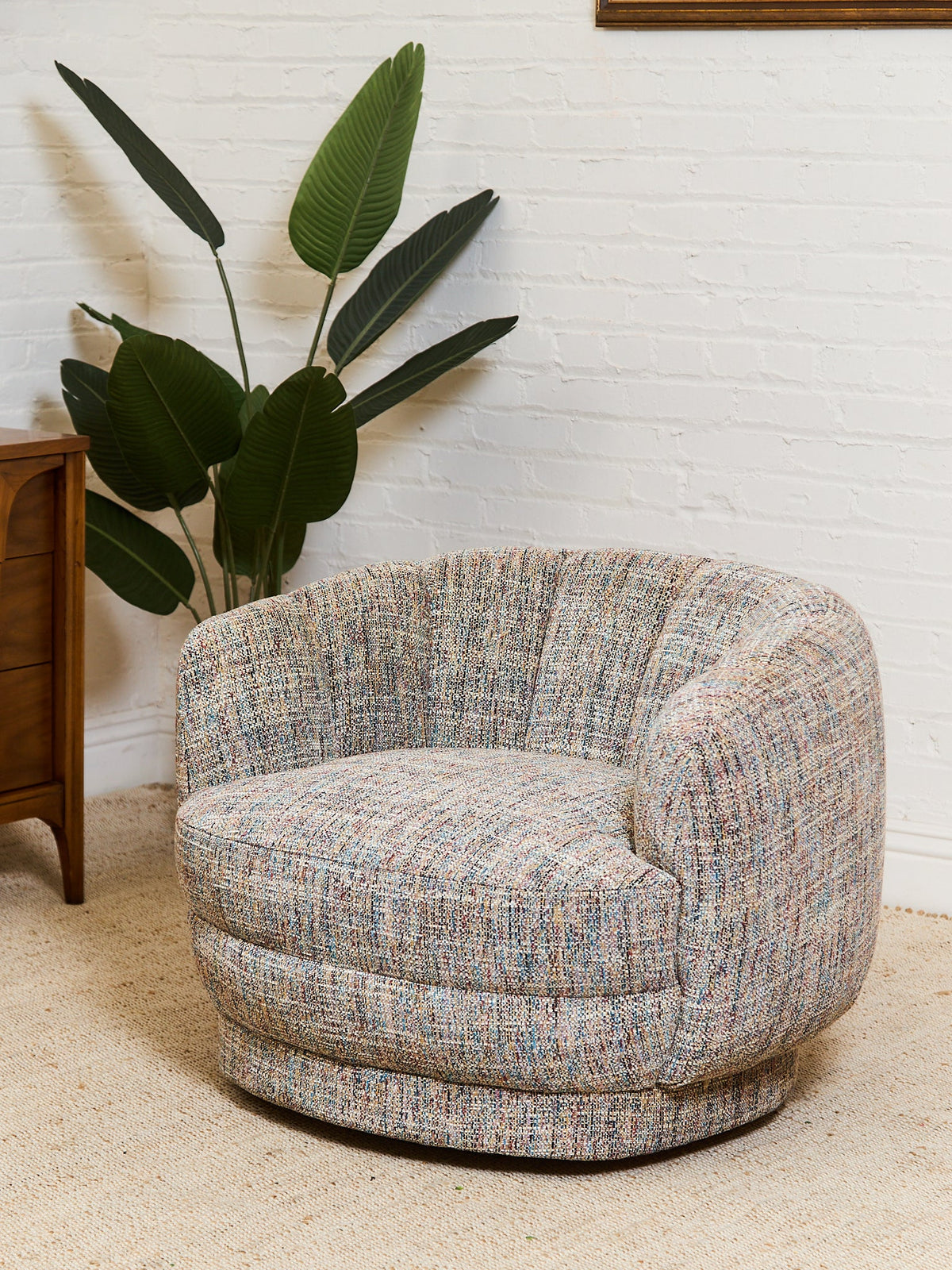 Rowan Swivel Chair in Casbah Fabric