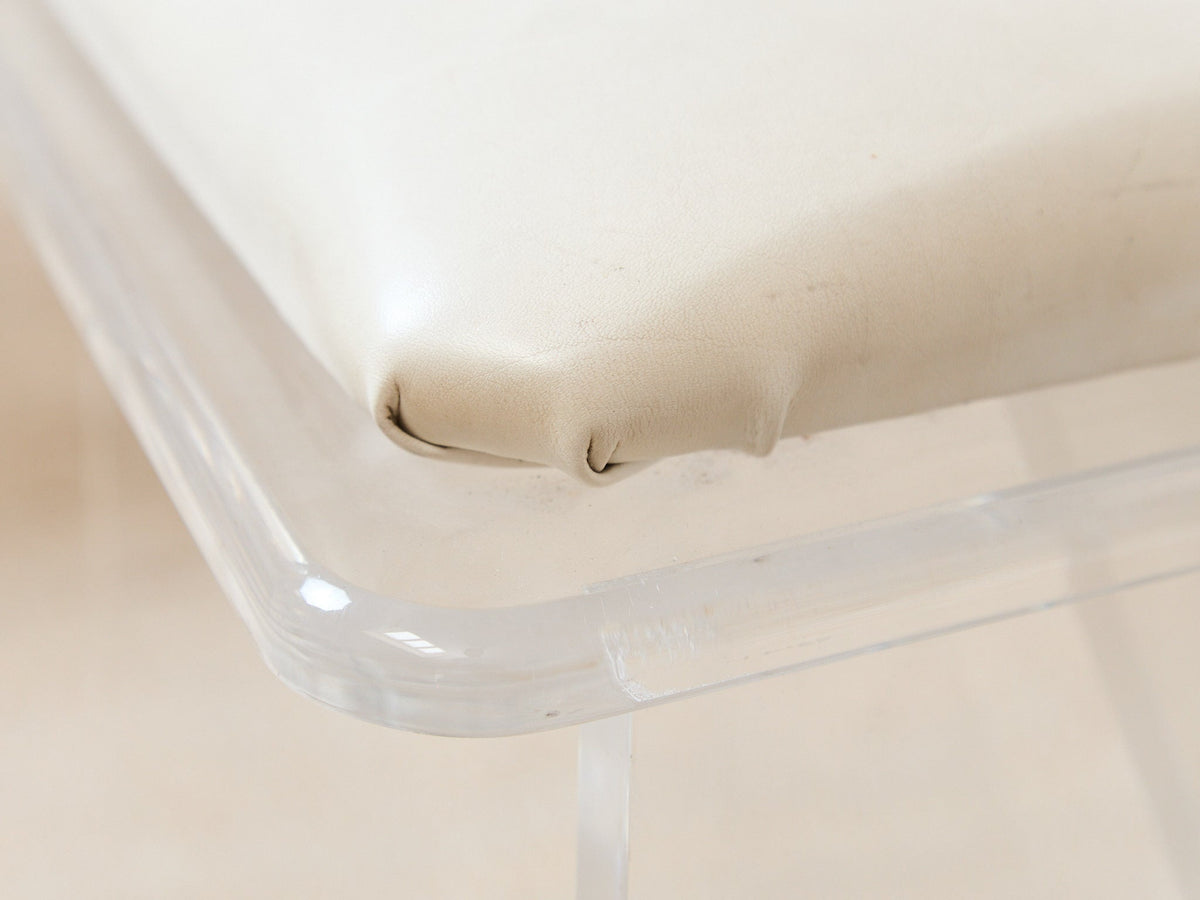 1970s Pair MCM Lucite Bar Chairs / Stools by Hill Manufacturing Co.
