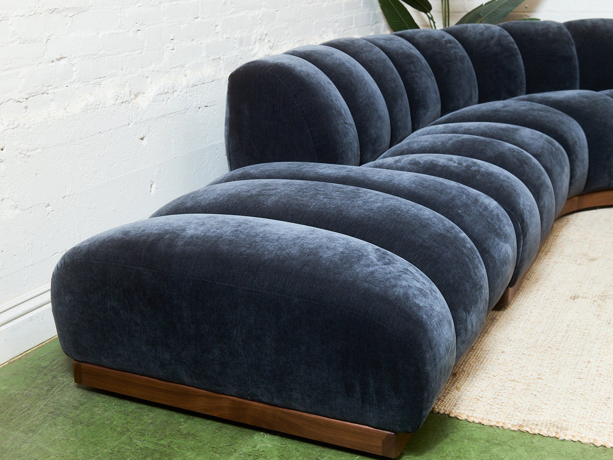 Margot Sectional Sofa in Amici Smoke