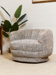 Rowan Swivel Chair in Casbah Fabric
