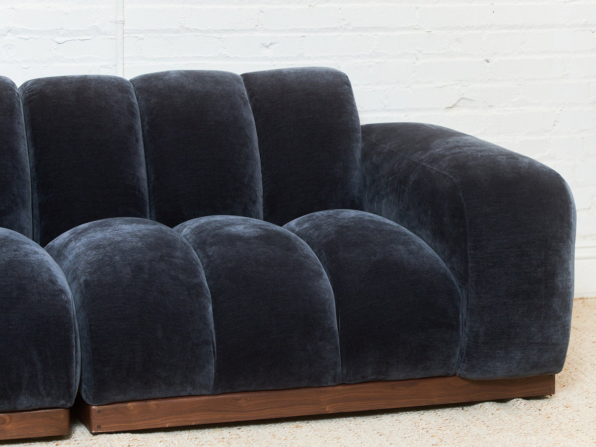 Margot Sectional Sofa in Amici Smoke