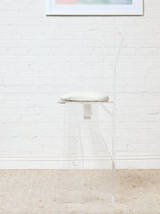 1970s Pair MCM Lucite Bar Chairs / Stools by Hill Manufacturing Co.