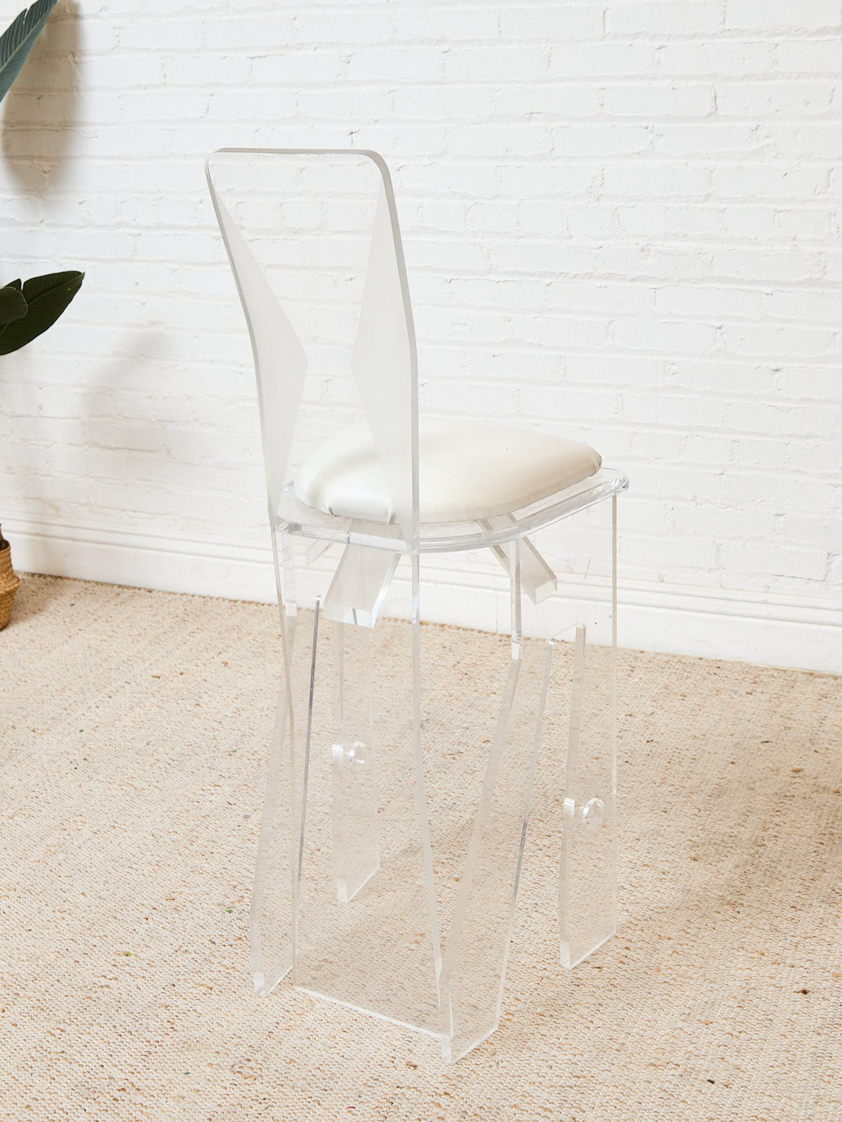 1970s Pair MCM Lucite Bar Chairs / Stools by Hill Manufacturing Co.