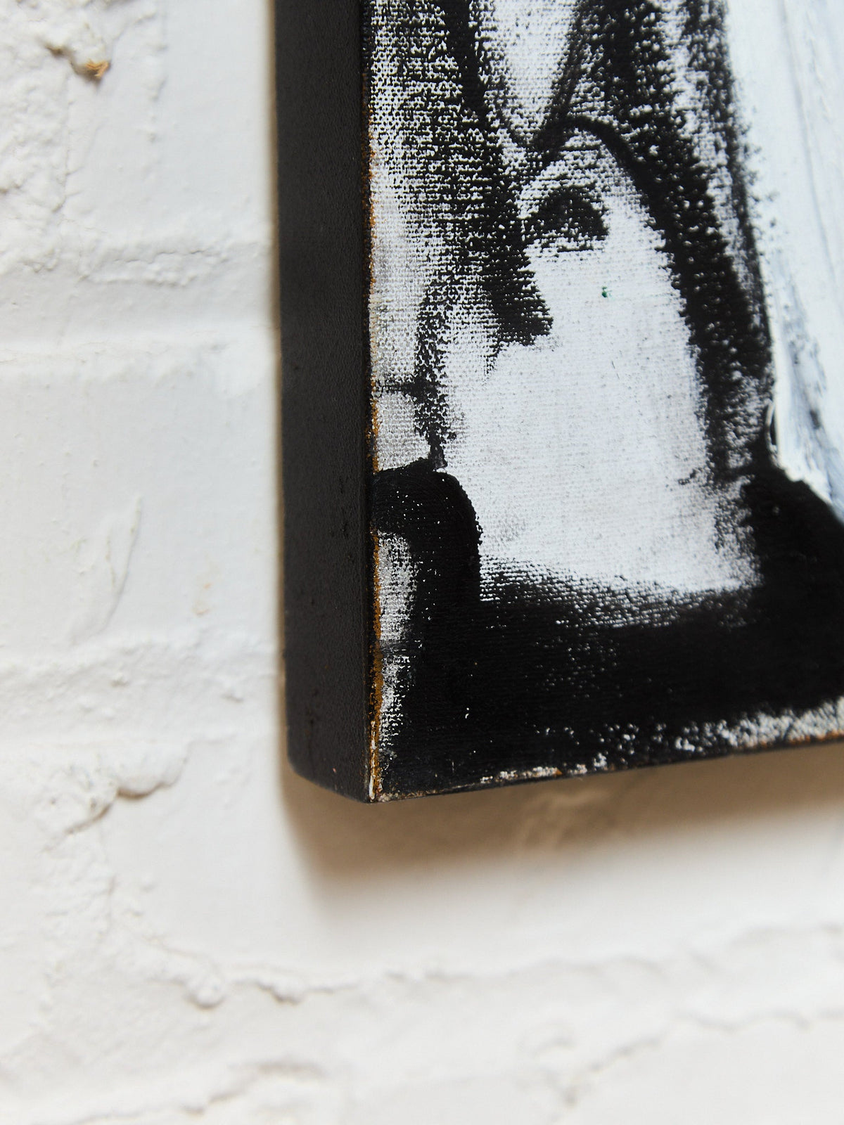 Black and White Acrylic Abstract by Shant Beudjekian