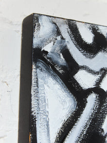 Black and White Acrylic Abstract by Shant Beudjekian