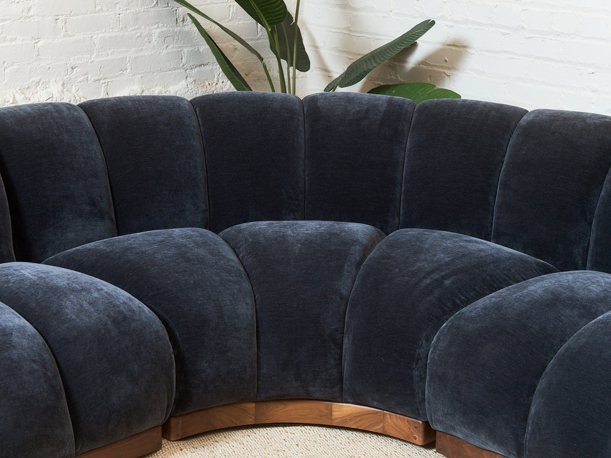 Margot Sectional Sofa in Amici Smoke