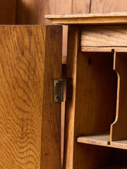 Rare Antique Arts and Crafts Style Oak Secretary Bookcase