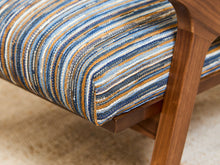 Zayden Lounge Chair in Striped Upholstery