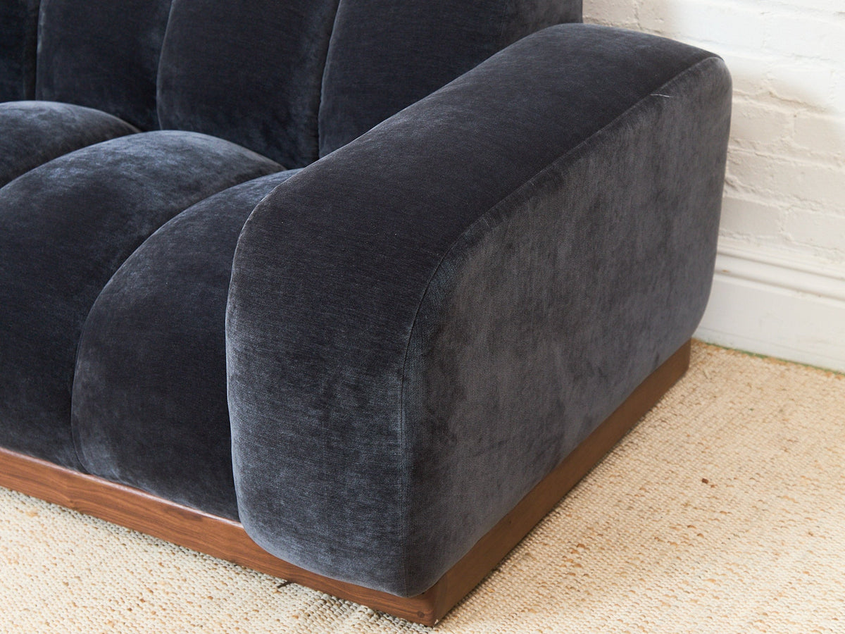 Margot Sectional Sofa in Amici Smoke