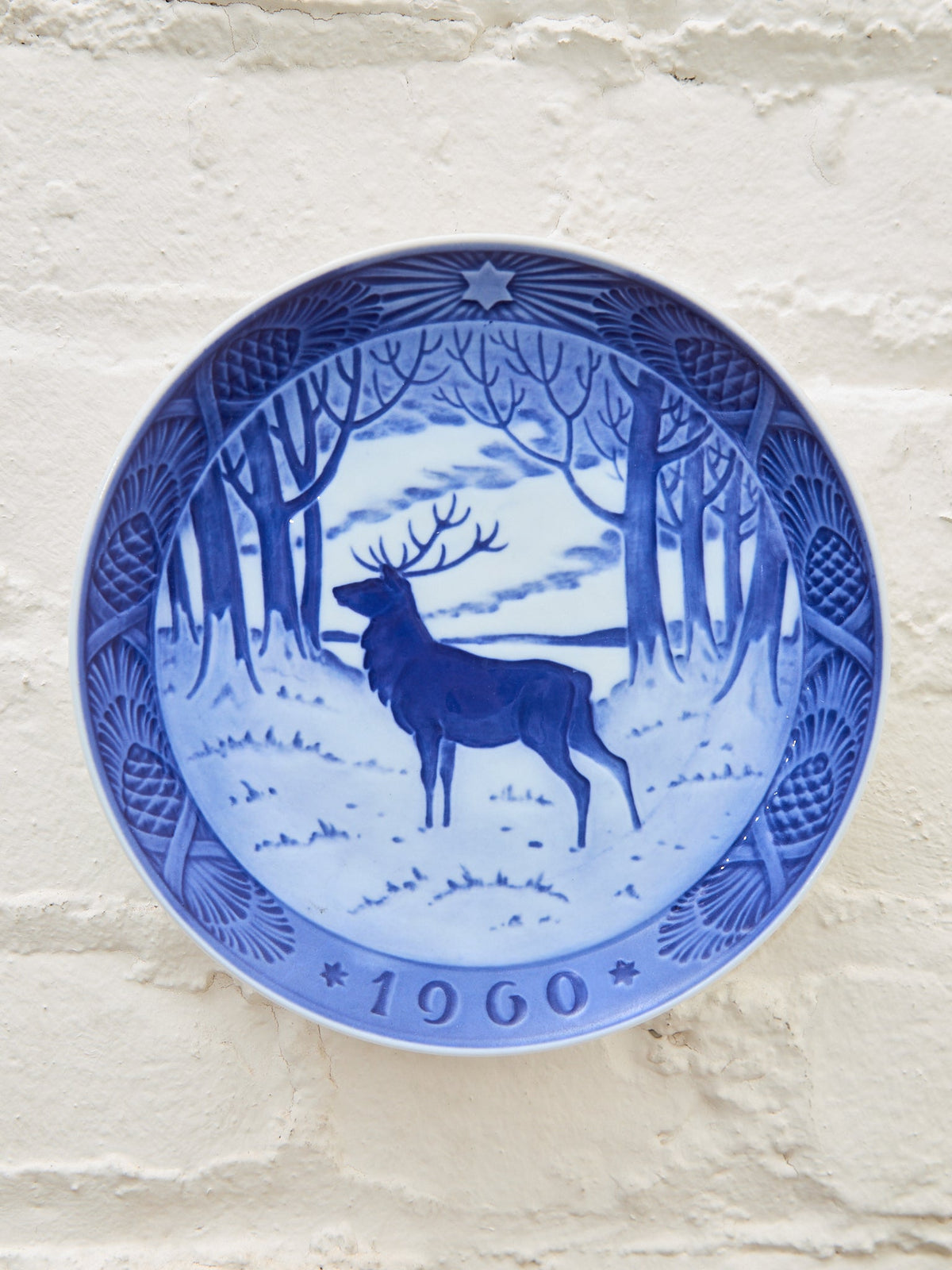Royal Copenhagen Christmas Plate 1960 Original First Choice Porcelain