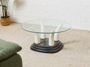 Faux Horn Post Modern Coffee Table
