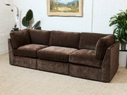 Diana Modular 3 Piece Sofa in Espresso