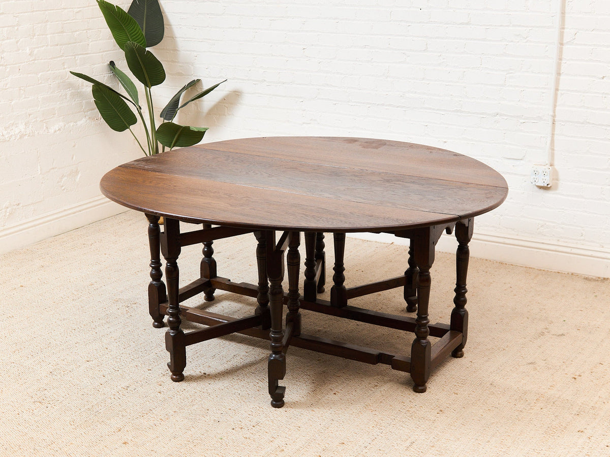 Antique Drop Leaf Dining Table