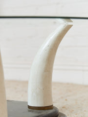 Faux Horn Post Modern Coffee Table