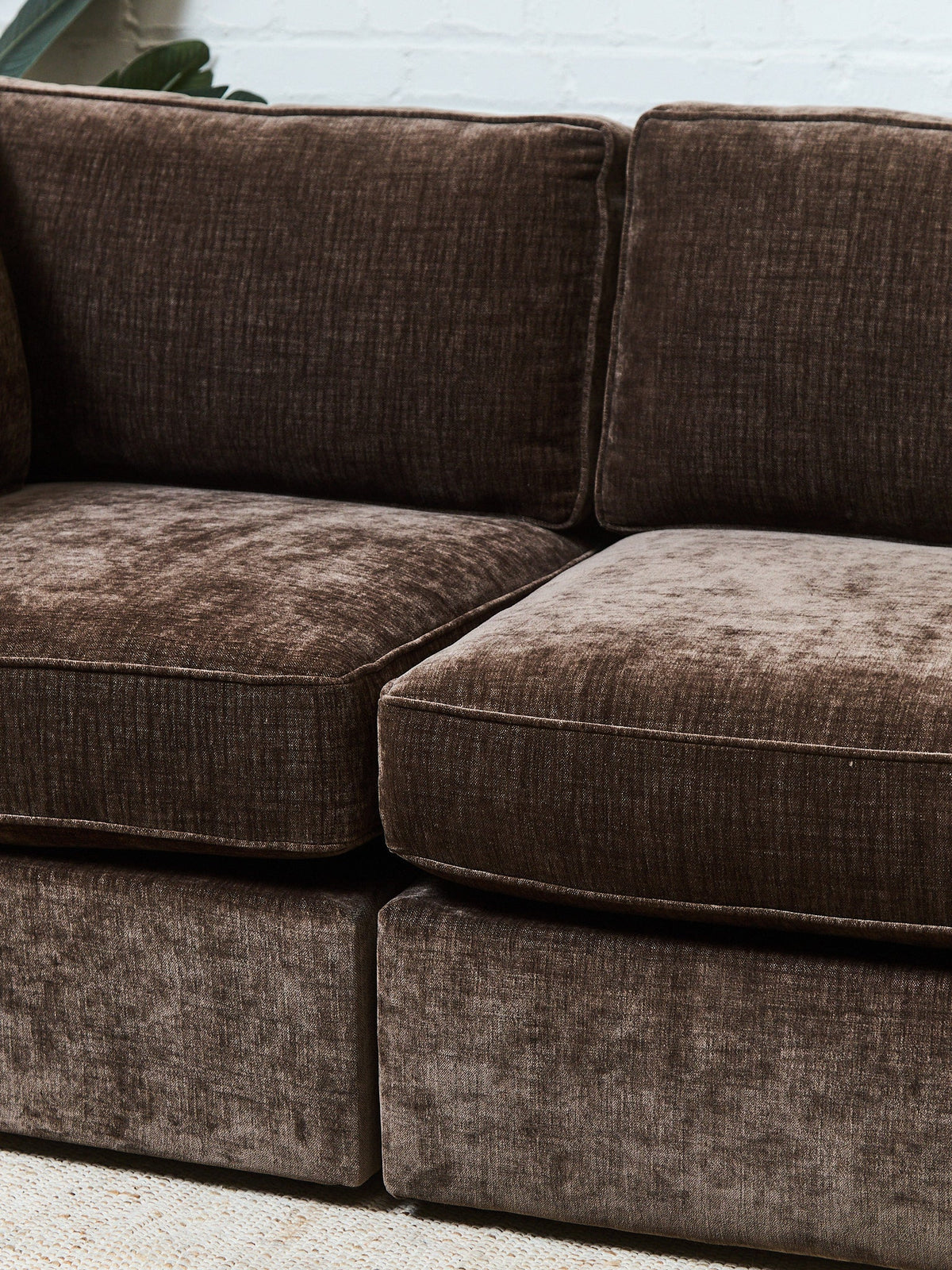 Diana Modular 3 Piece Sofa in Espresso