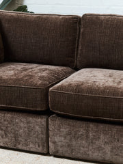 Diana Modular 3 Piece Sofa in Espresso