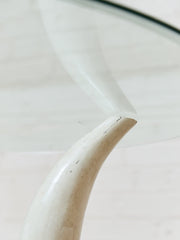 Faux Horn Post Modern Coffee Table