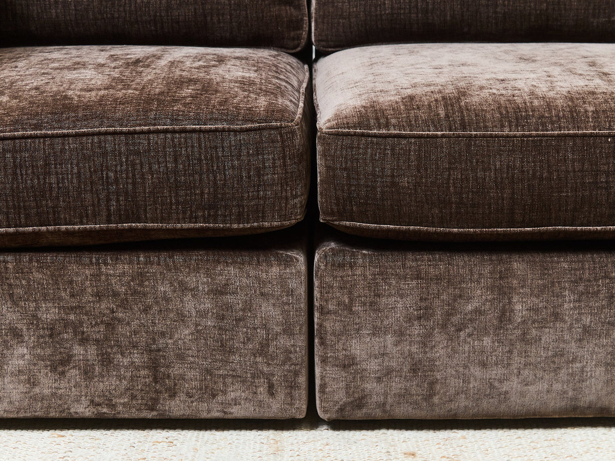 Diana Modular 3 Piece Sofa in Espresso