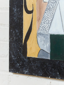 Le Guitarite French Cubist painting, signed and dated