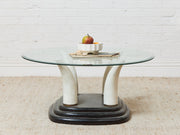 Faux Horn Post Modern Coffee Table
