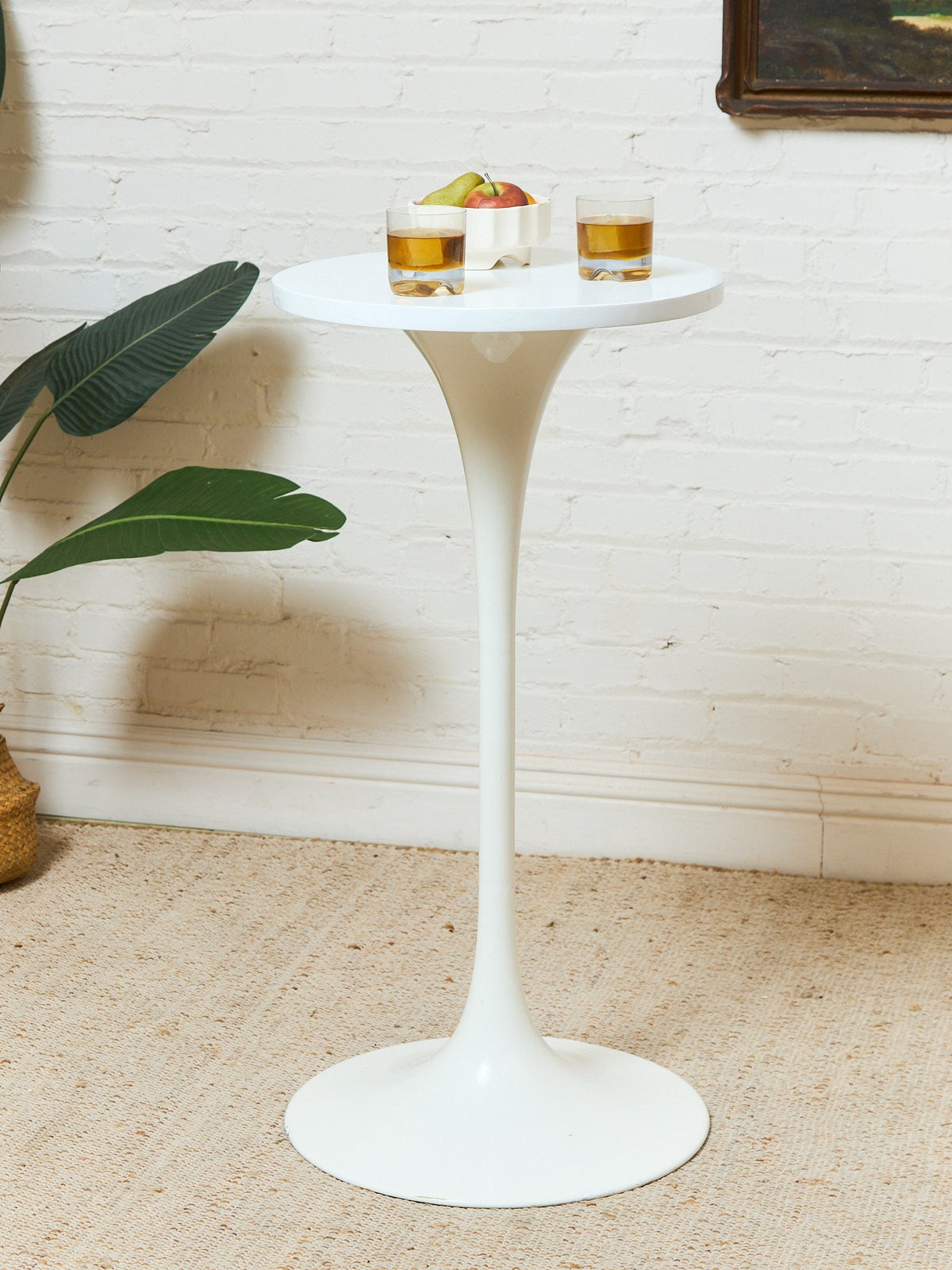 Vintage Bar Height Pedestal Table as Found