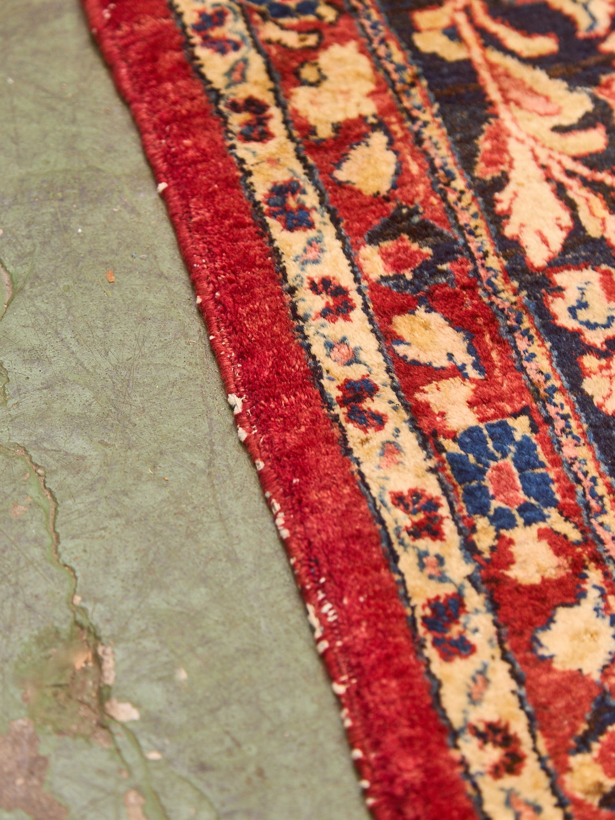 Large Persian Rug as Found