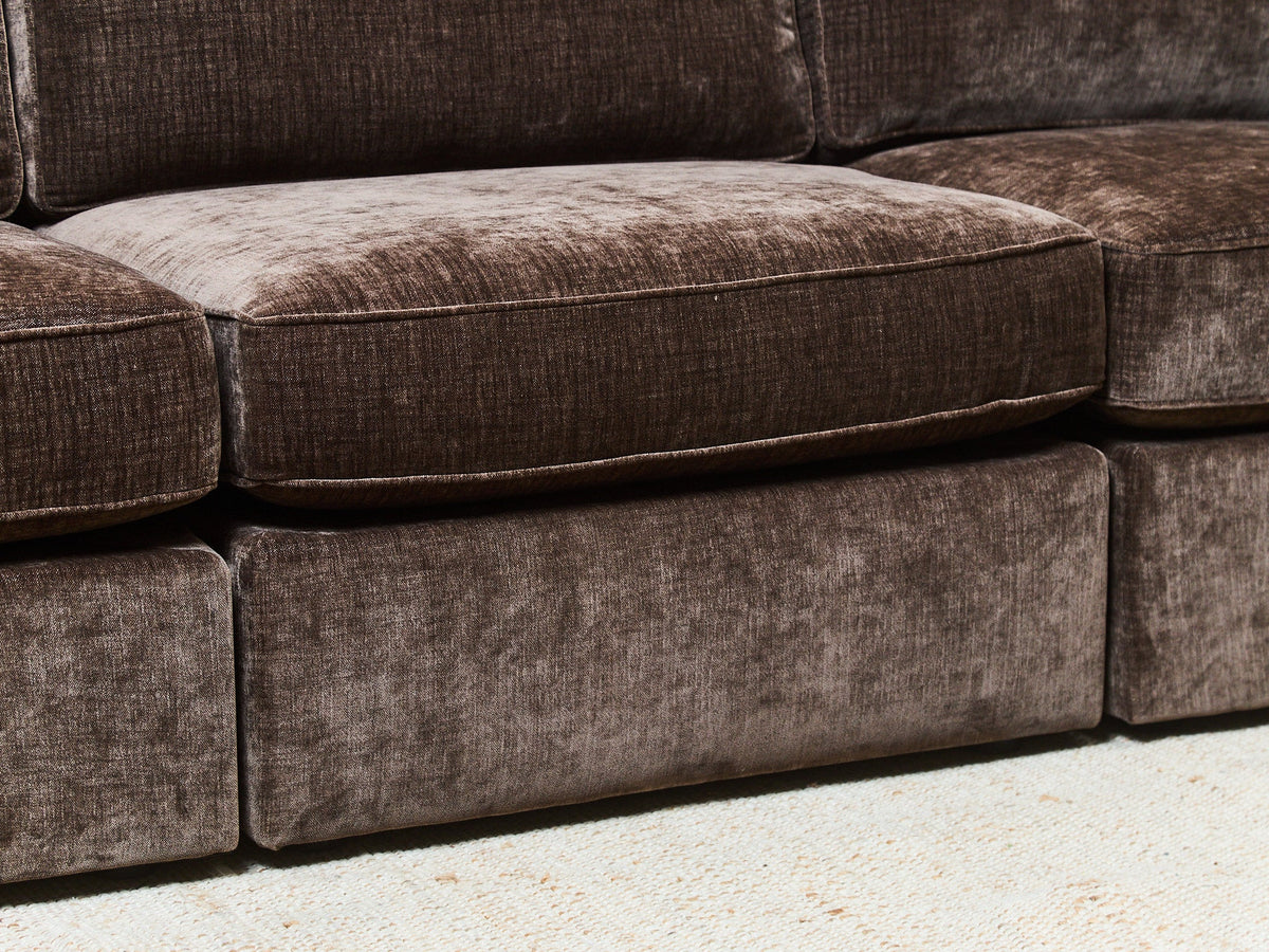 Diana Modular 3 Piece Sofa in Espresso