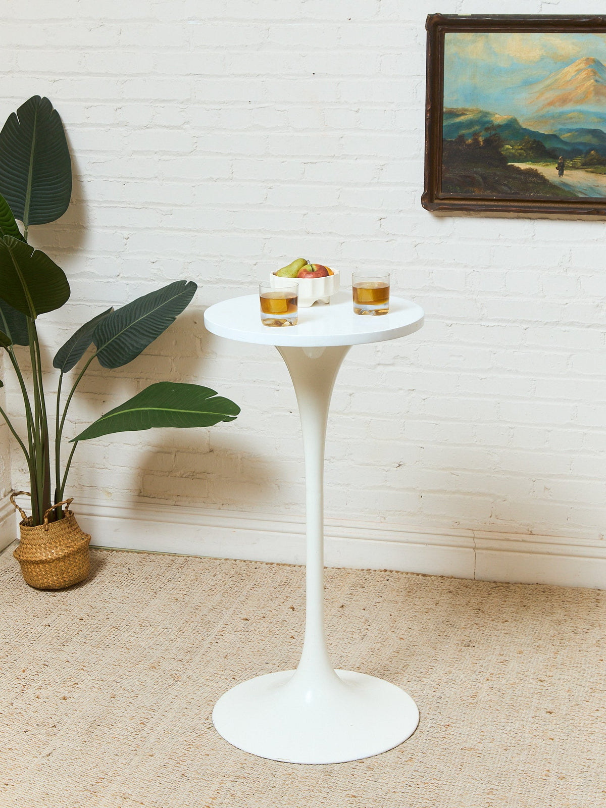 Vintage Bar Height Pedestal Table as Found
