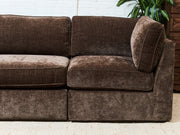 Diana Modular 3 Piece Sofa in Espresso