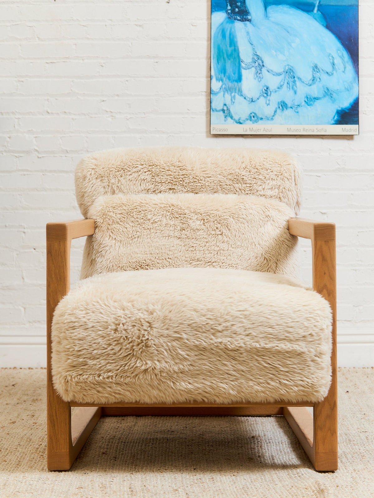 Huxley Chair in Yakety Yak Faux Fur